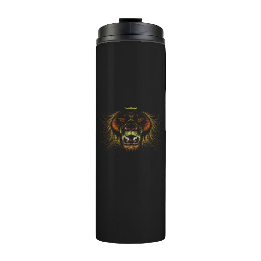 The lion illustration Thermal Tumblers