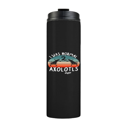 Normal Axolotl People Love Kids Design Animal Thermal Tumblers