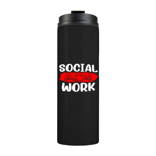 Social Work Job Worker Graduation Thermal Tumblers