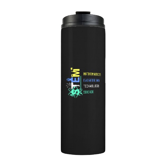 Stem Teacher Science Technology Engineer Math Thermal Tumblers