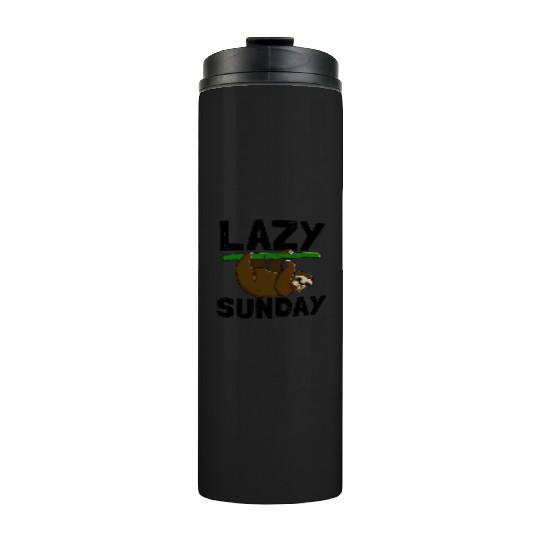 Lazy Sunday Sloth Thermal Tumblers