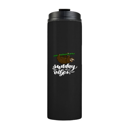 Sunday Vibes Sloth Thermal Tumblers