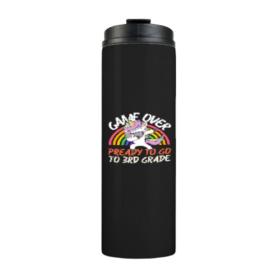 Game over ready to go to 3rd grade, back to school Thermal Tumblers