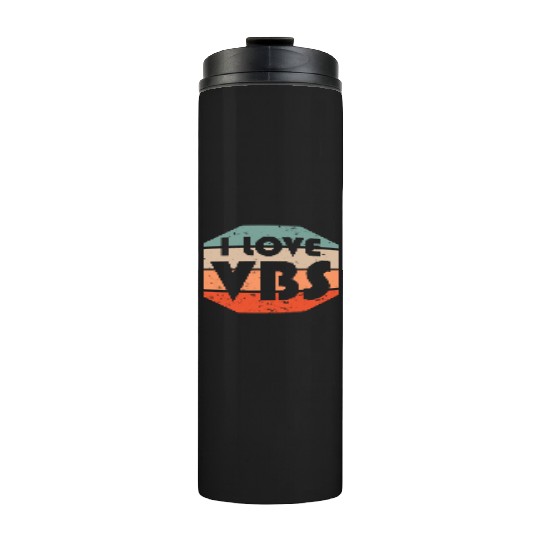 I Love VBS Summer Camp Vacation Bible School Crew Thermal Tumblers