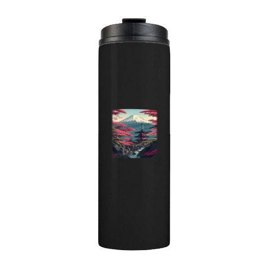 Asia Landscape Serene Mount Fuji Thermal Tumblers