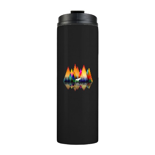 MOUNTAIN RAINBOW MOOSE Thermal Tumblers