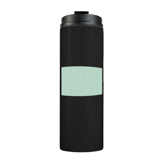 Retro Teal Circles Pattern Thermal Tumblers