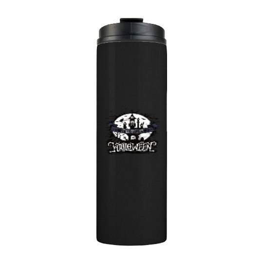 Haunted Castle: Embrace the Halloween Night Thermal Tumblers