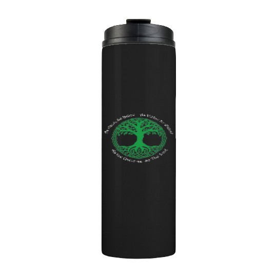Pagan Celtic Wiccan As Above So Below Green Tree Thermal Tumblers