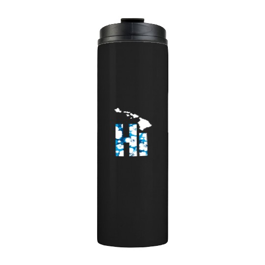 Hawaii Hi Hibiscus Blues Thermal Tumblers