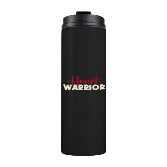 Heart Warrior Thermal Tumblers-Heart Surgery Gift-Survivor