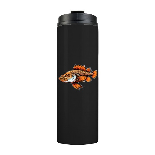 Pikeperch Fish - Nature Connected Fishing Design Thermal Tumblers