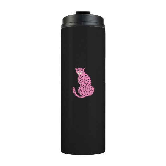 Pink Cheetah Thermal Tumblers