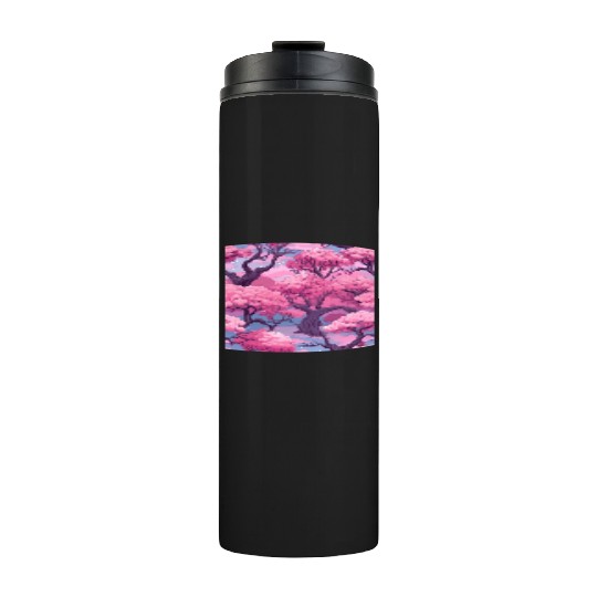 Anime Euphoria: Fantasy Cherry Blossom Dreamscape Thermal Tumblers
