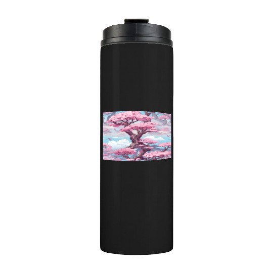 Anime Euphoria: Fantasy Cherry Blossom Dreamscape Thermal Tumblers
