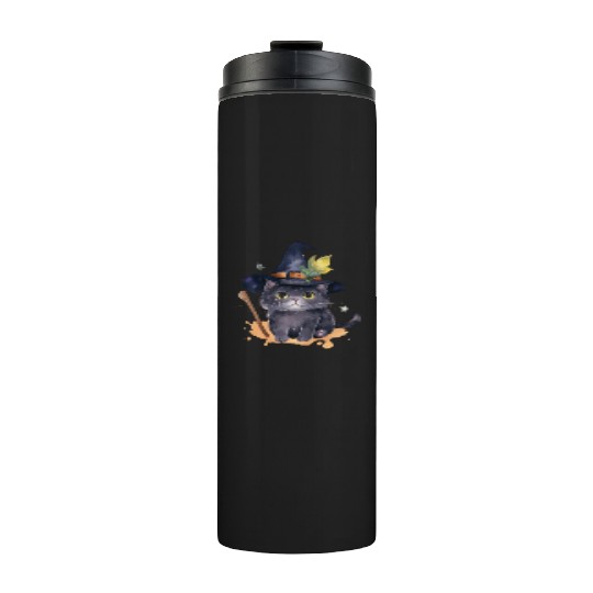 Wizard Cat Magic Thermal Tumblers