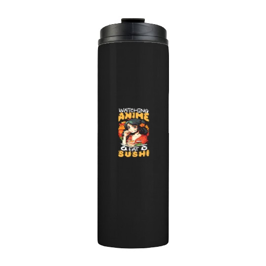 Anime Sushi Lover Nigiri Sashimi Food Manga Otaku Thermal Tumblers