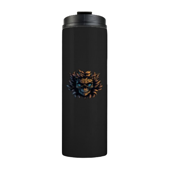 scary Skull lion Thermal Tumblers