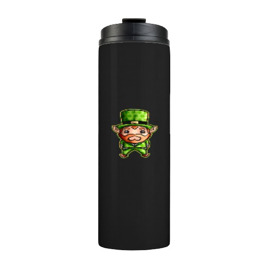 Cute Kawaii Irish Elf With Shamrock Hat For St Thermal Tumblers