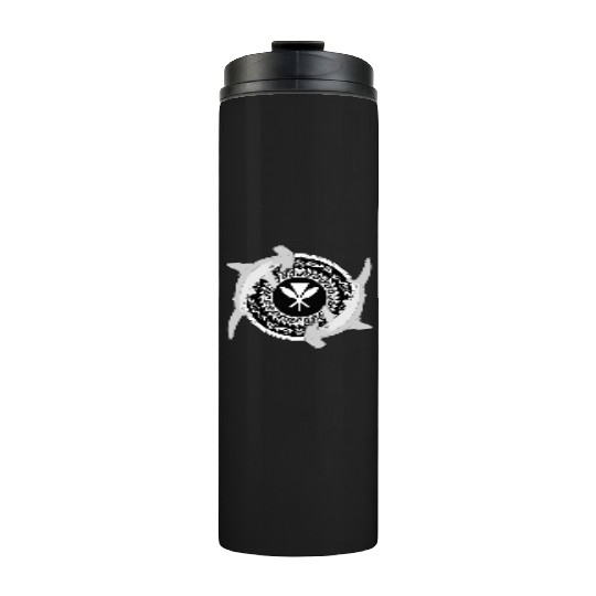 Kanaka Maoli Hammerhead Shark Thermal Tumblers