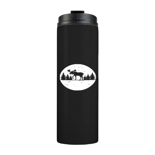 Moose Forest Deer Elk Canada Nature Wilderness Thermal Tumblers