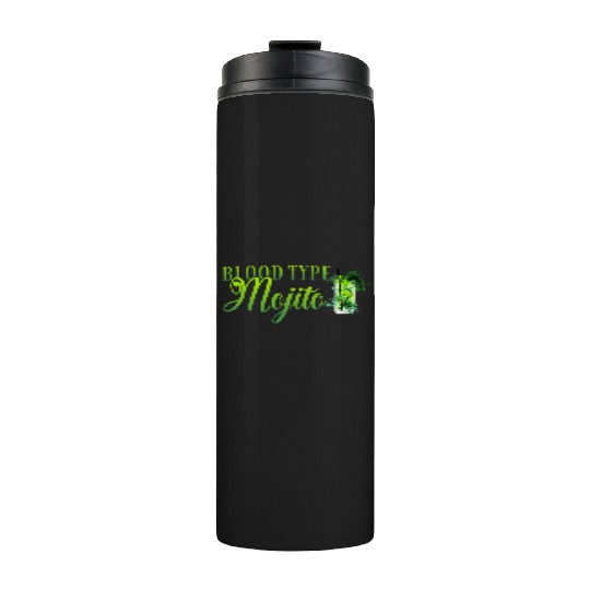 Blood Type Mojito Cocktail Bartender Thermal Tumblers