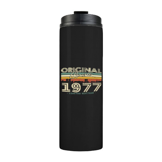 1977 Vintage Birthday Gift Thermal Tumblers