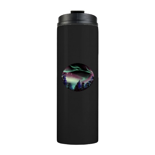Northern Lights Aurora Borealis For Or Thermal Tumblers
