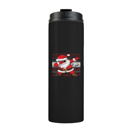 Dabbing Santa Funn Ugly Thermal Tumblers