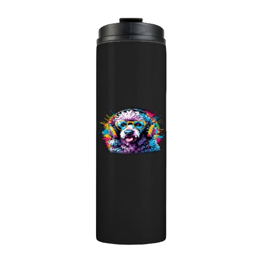 Alley of the Dog: Canine Graffiti Design Thermal Tumblers