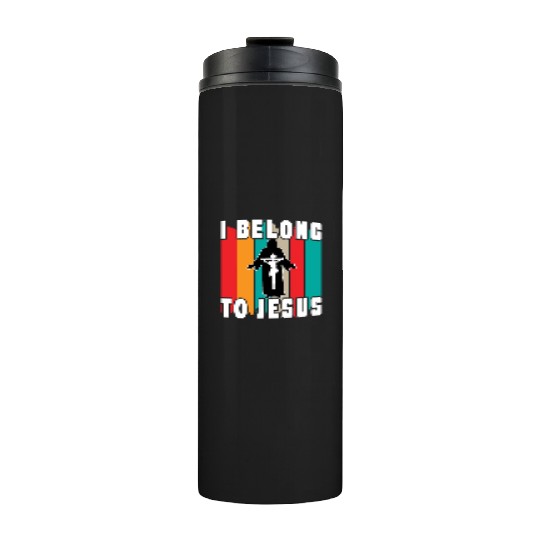 I Belong To Jesus Love Jesus Christian Christmas Thermal Tumblers