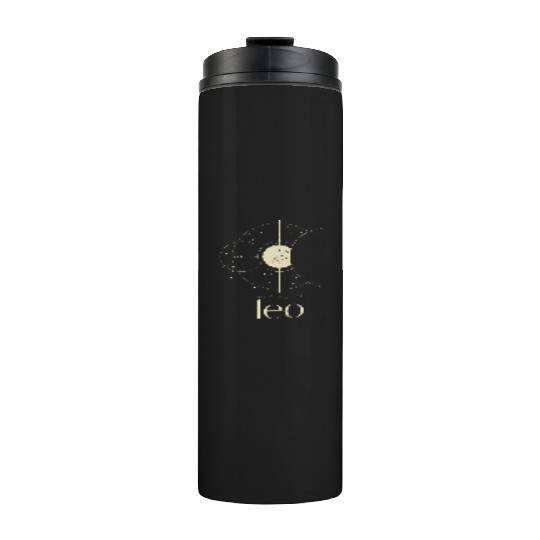 Minimalist Leo Lion Zodiac Constellation Astrology Thermal Tumblers