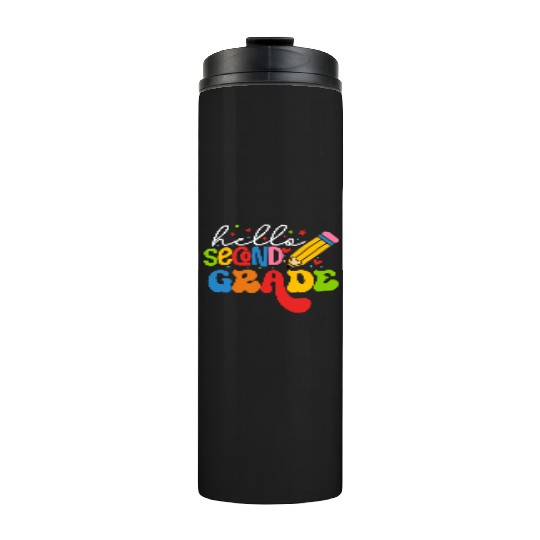 Back To School Clothes - Hello Second Grade Thermal Tumblers