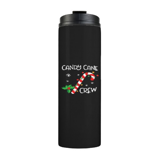 Candy Cane Crew Funny Christmas Lights Xmas Gift Thermal Tumblers