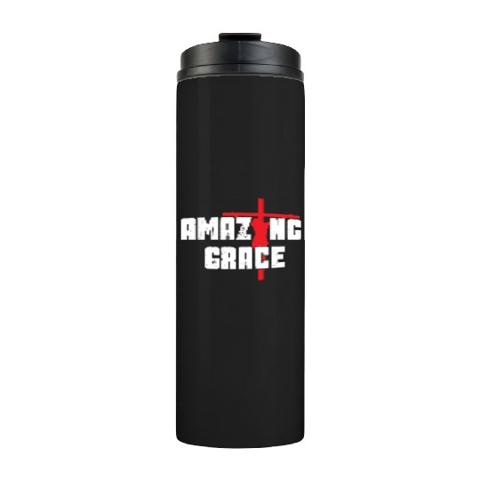 Amazing Grace Love Jesus Christian Christmas Thermal Tumblers