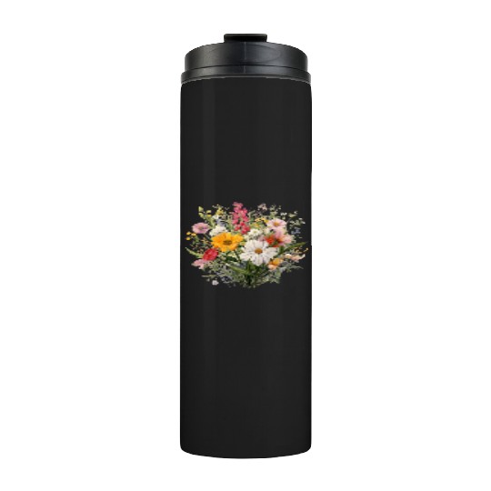 Wild Flowers Botanical Flower Nature Colorfull Thermal Tumblers