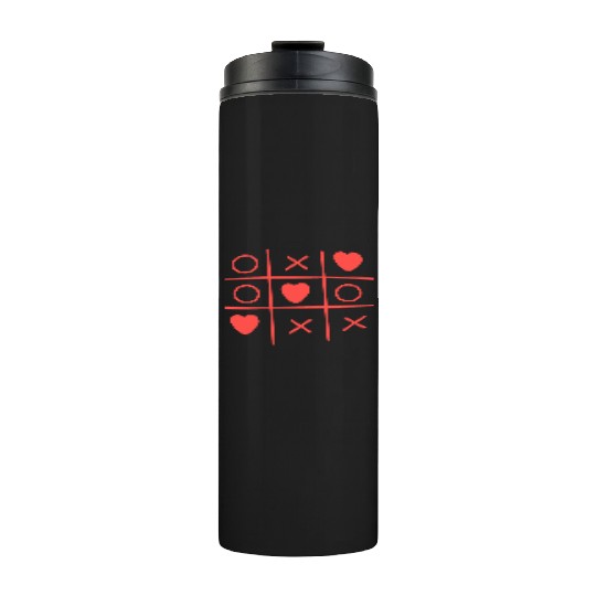 Cool Valentine s Day Criss Cross Heart Thermal Tumblers