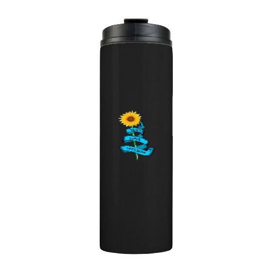 Sunflower Peace love freedom Thermal Tumblers