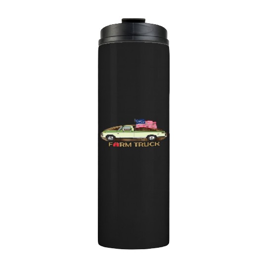 Farm Truck Light Green Thermal Tumblers