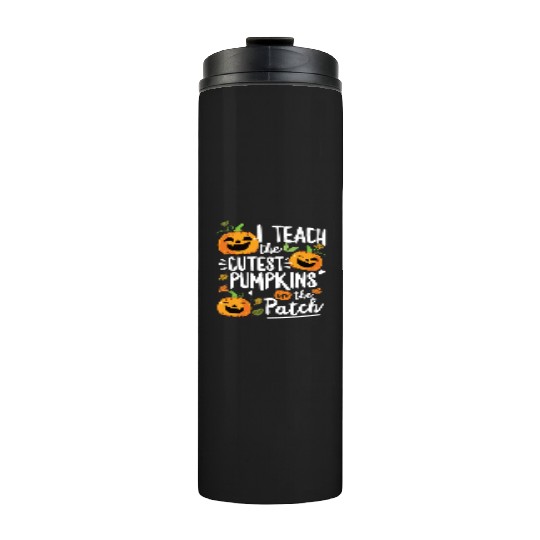 Teacher Halloween Pre K Teacher Kindergarten Thermal Tumblers