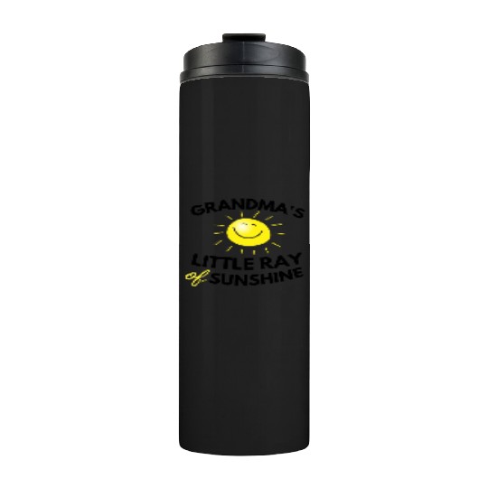 Grandma's Little Ray Of Sunshine Cute Baby Thermal Tumblers