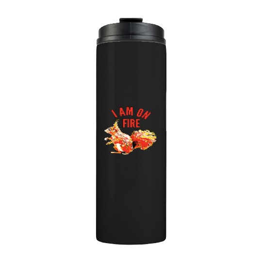 Squirrel I am on Fire Thermal Tumblers