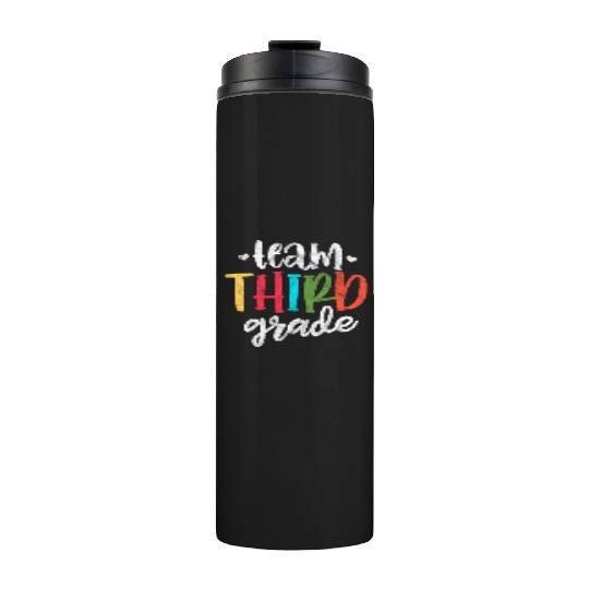 Team Third Grade Back to School Vintage Thermal Tumblers