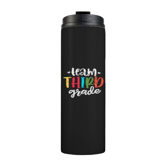 Team Third Grade Back to School Vintage Thermal Tumblers
