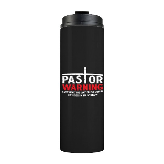 PastorWarning Love Jesus Christian Christmas Thermal Tumblers