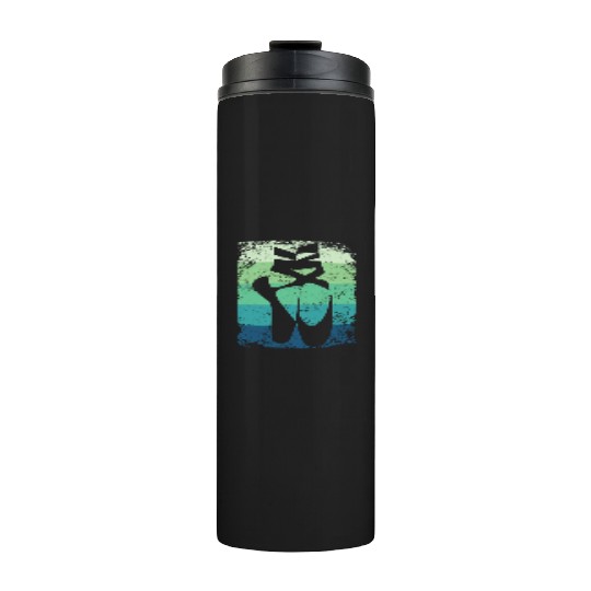 Ballet Shoes Vintage Woman Ballerina Thermal Tumblers