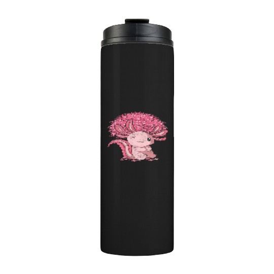 Cherry Blossom Tree Amphibian Gift Sakura Axolotl Thermal Tumblers