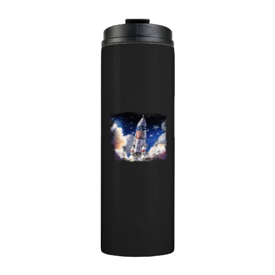 Patriotic Starship US Astronauts Stars and Stripes Thermal Tumblers