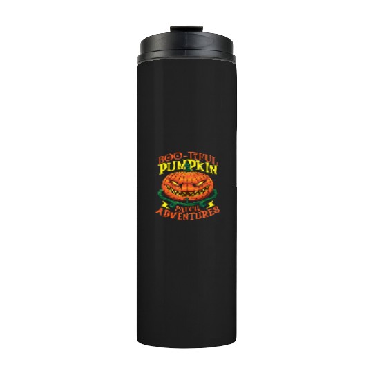 Scary Pumpkin Halloween Costume Autumn Fall Gift Thermal Tumblers