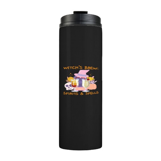 Witch's Brew: Spirits & Spells Bartender Halloween Thermal Tumblers